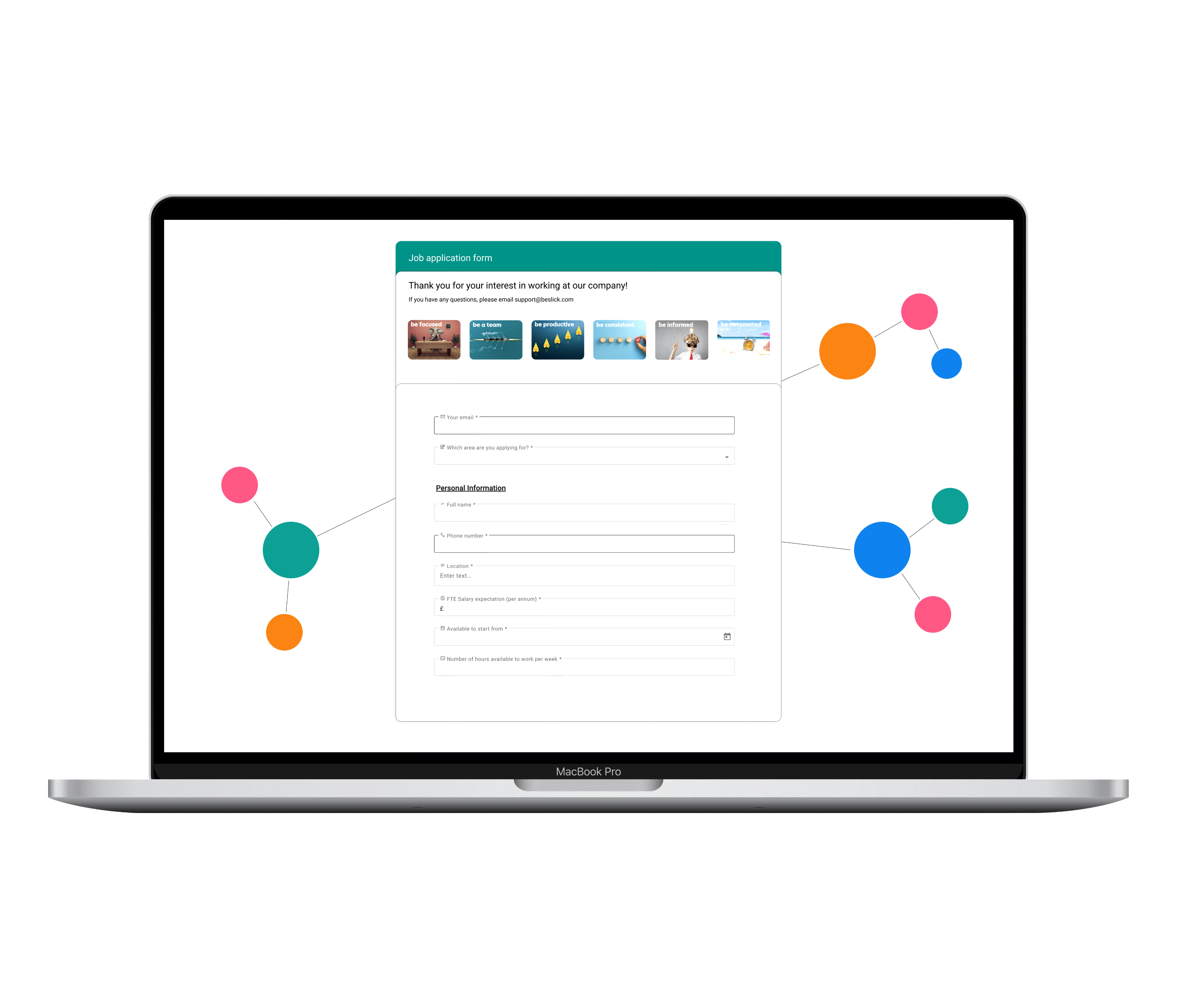 beSlick Digital Forms - workflow software feature